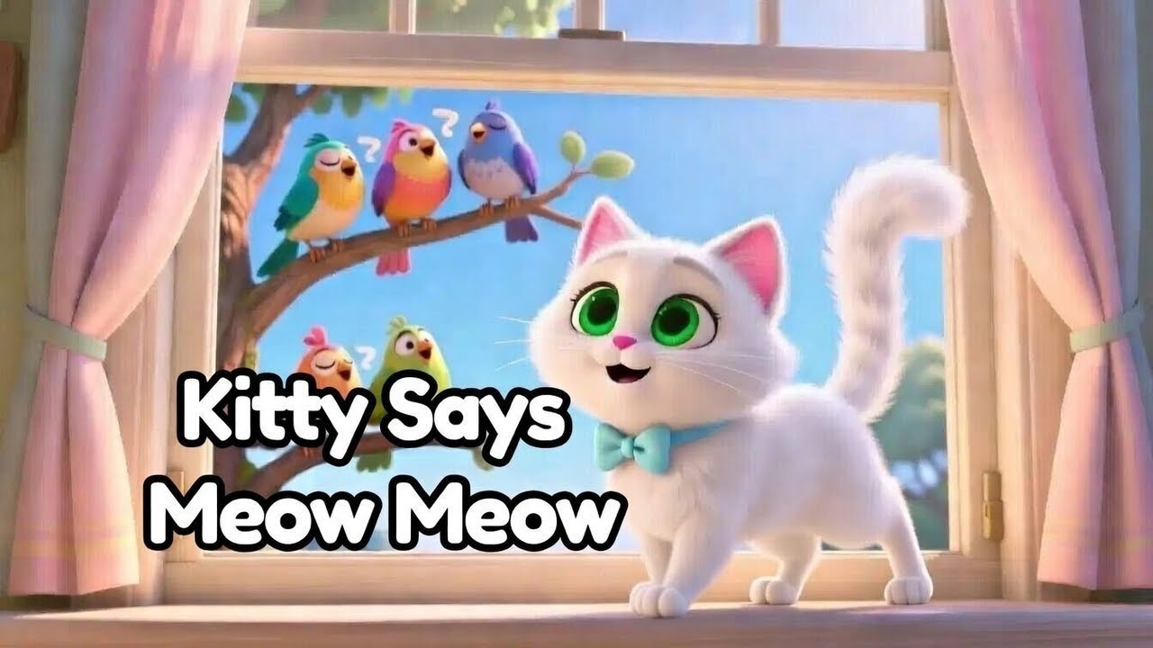 🐱 Kitty Says Meow Meow 🐱 | Cute Kids Song | Nursery Rhyme | Cat Song | TiaSia
