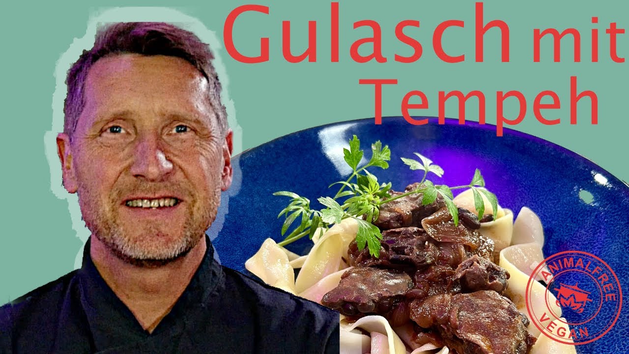 Veganes Gulasch mit Tempeh