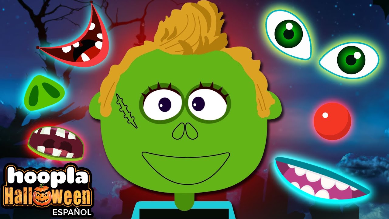 cara de zombie len: canción divertida de zombies para niños | Hoopla Halloween Español