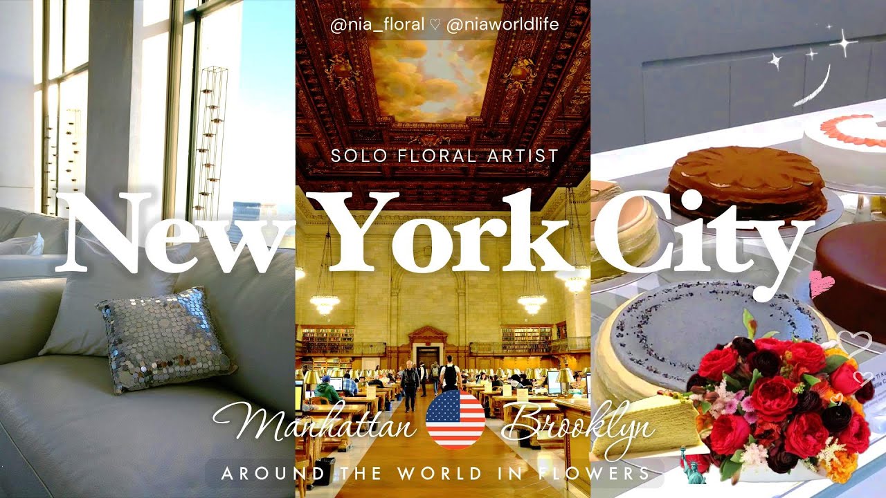 NYC🇺🇸オーマーガーなスポットScenic point📚✨ニューヨーカーに大人気のCake Shop🎂 受賞歴のあるシェフ15人のFood hall 🍽️🍵 ジョーカーに遭遇!?😱 Joker!?🌉