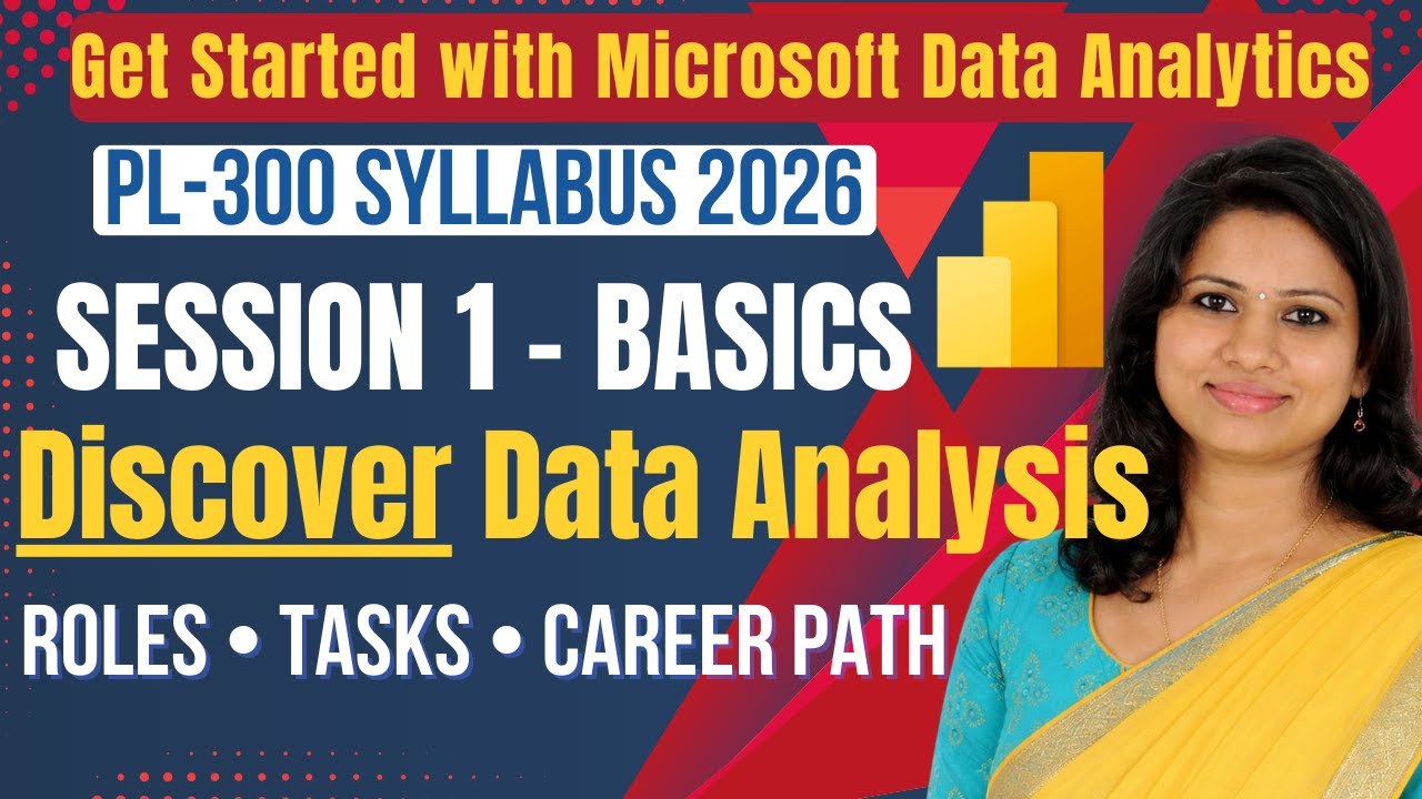 PL-300 Сессия 1: Изучение анализа данных | Начало работы с Microsoft Data Analytics