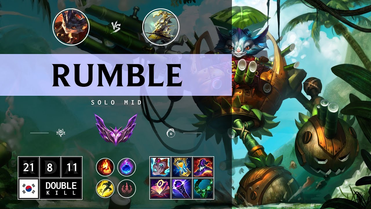 Rumble Mid vs Master Yi - KR Master Patch 14.13