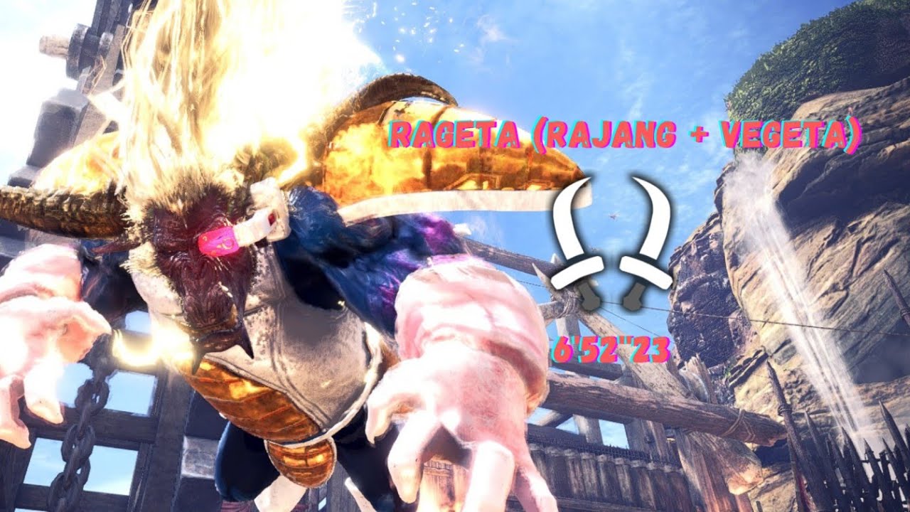 RAJANG + VEGETA = RAGETA? | Tempered Furious Rajang Solo - Dual Blades