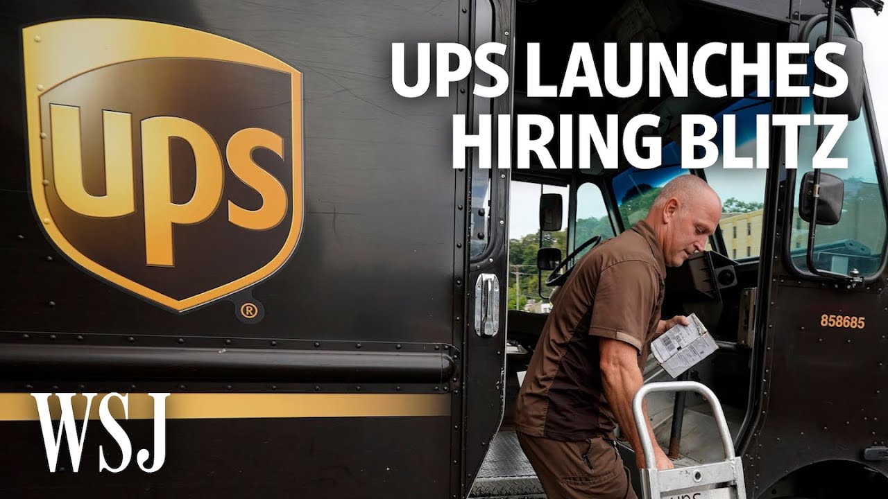 How Companies Like UPS Are Launching Holiday Hiring Blitzes | WSJ