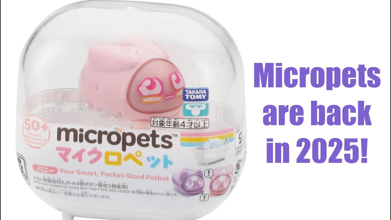 Новые интерактивные игрушки 2025: Микропеты возвращаются в 2025 году! #micropets #takaratomy #moo...