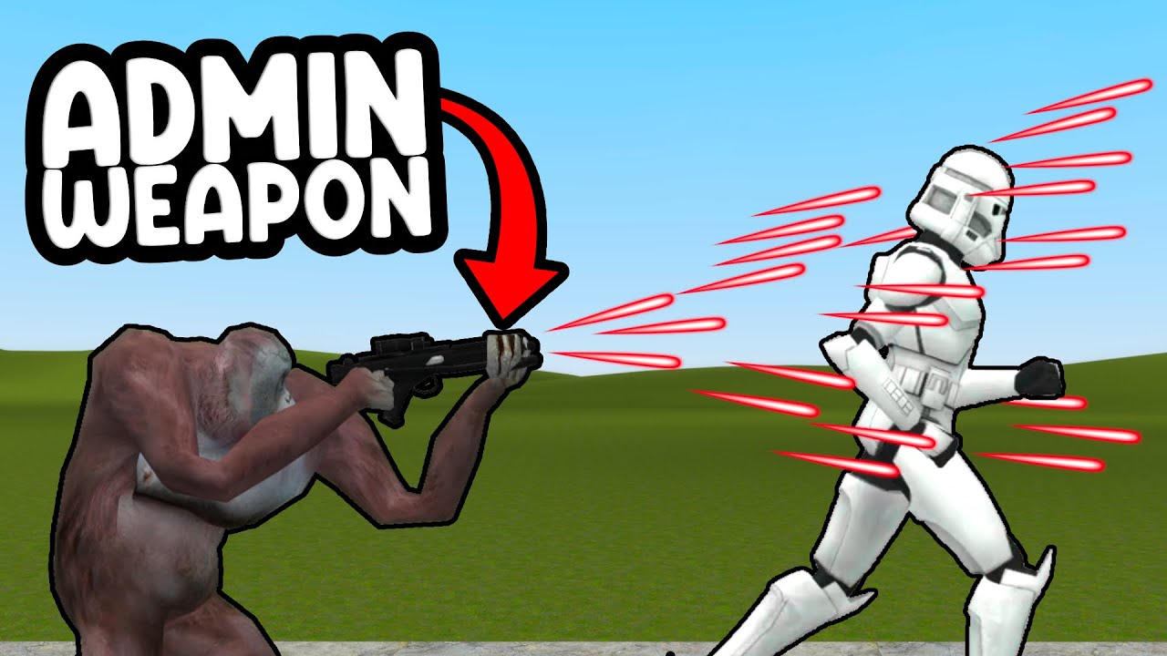 Monkeying Around With ADMIN WEAPON Goes Terribly Wrong - Gmod Star Wars RP Admin Trolling