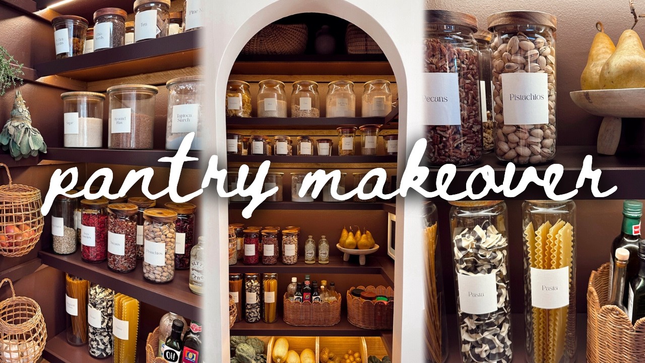 EXTREME Pantry Makeover - Creating The Prettiest Pantry EVER