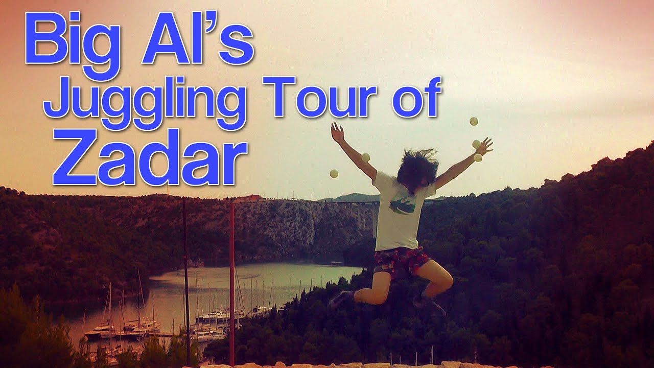 Big Al's Juggling Tour of Zadar | Croatia Juggling Video