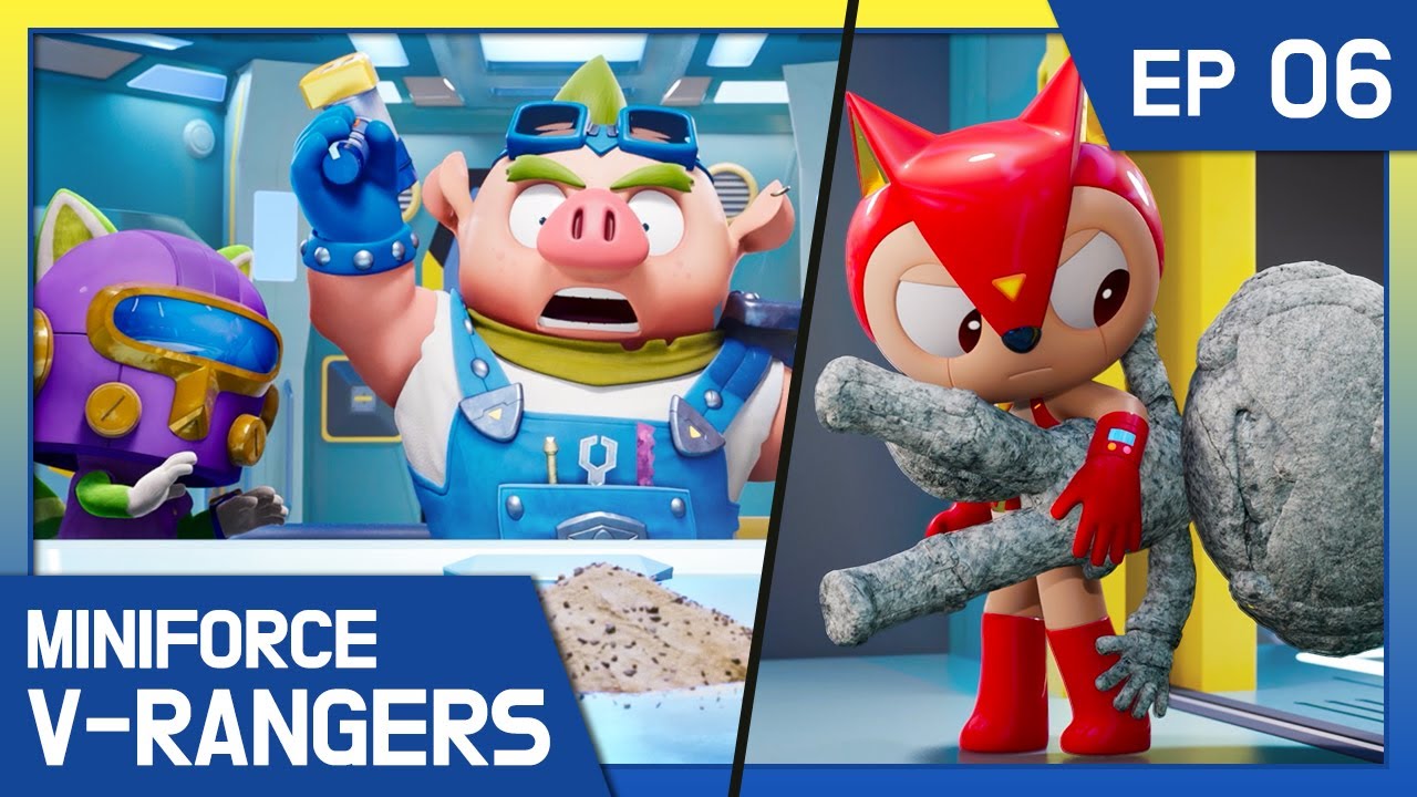 [Miniforce V-Rangers] ❇️Ep.06 Volt Turns to Stone 🗿
