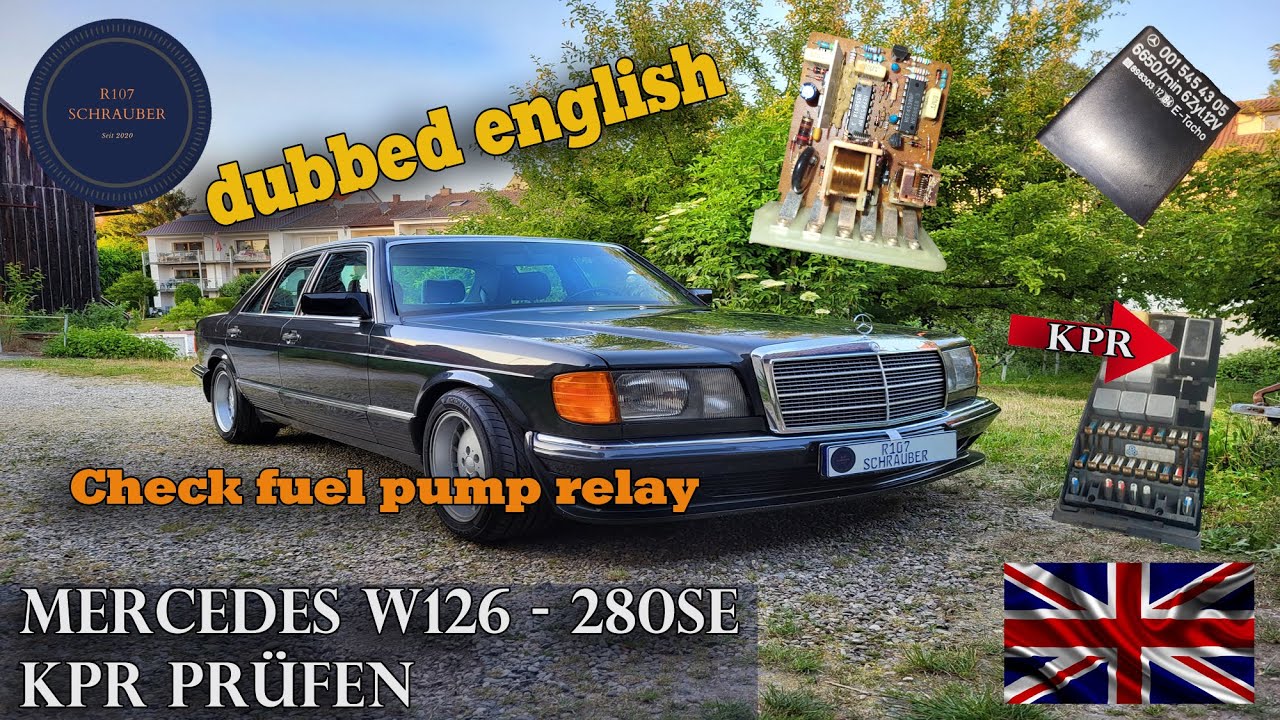 Mercedes Benz W126 Check Fuel Pump Relay - 280SE