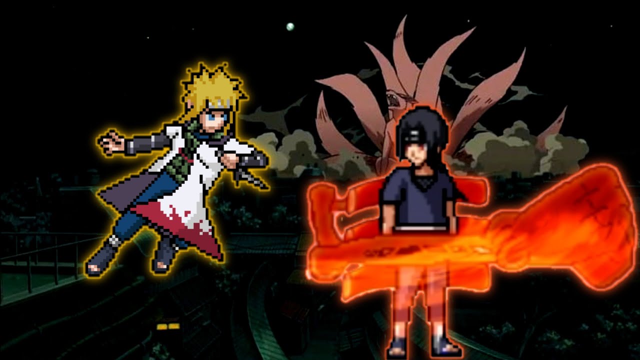 Minato Hokage( Om HY ) VS Itachi ( Om Hy) in Jump Force Mugen