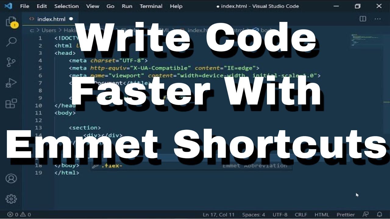 5: Emmet Shortcuts Write Code Faster In VS Code