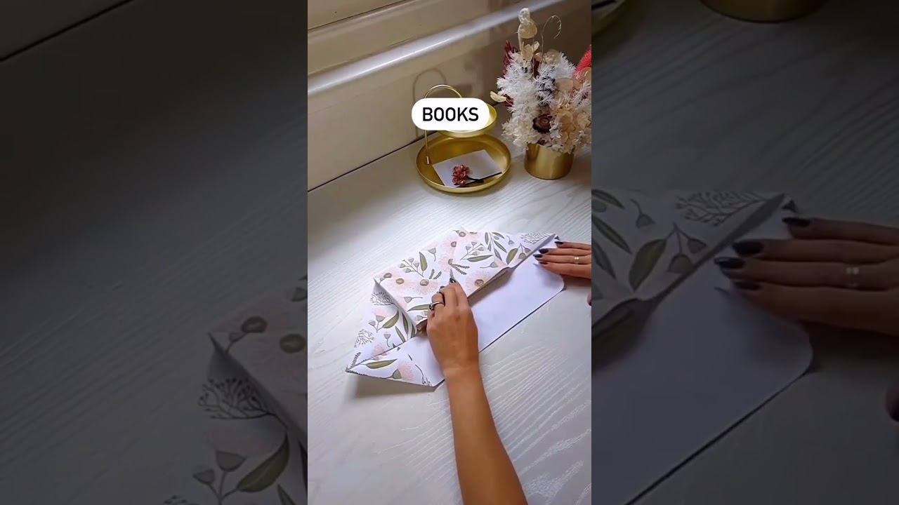 How to gift wrap books in a elegant way | #shortvideo #trending #aesthetic #blackpink #kpop #bts #jk