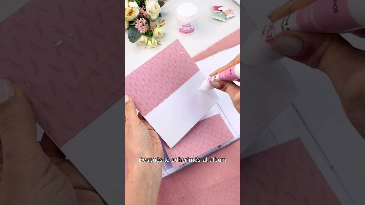 Parte 6 - Tutorial scrapbooking paso a paso - ALBUM CON MIS MANOS 