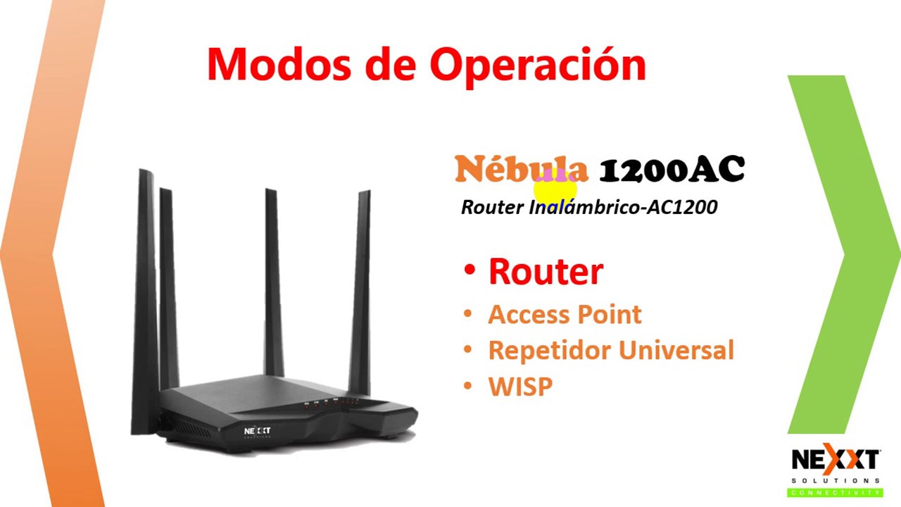 Nébula 1200AC || Configuración Modo Router || Nexxt Connectivity