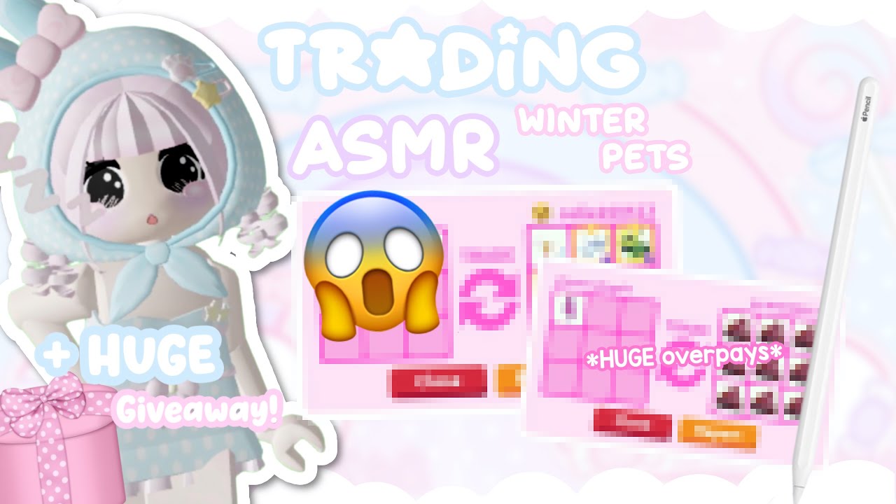 ୭  ˖  𓌔  ASMR trading *NEW* winter pets + [CLOSED] HUGE GIVEAWAY! ⠀˖⠀⠀છ⠀| #adoptmeroblox #adoptme 