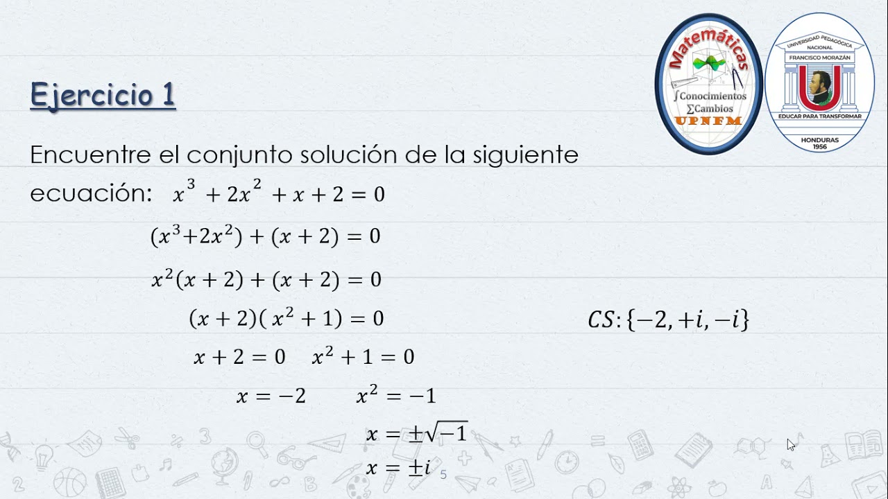 Ecuaciones de grado mayor o igual que 3