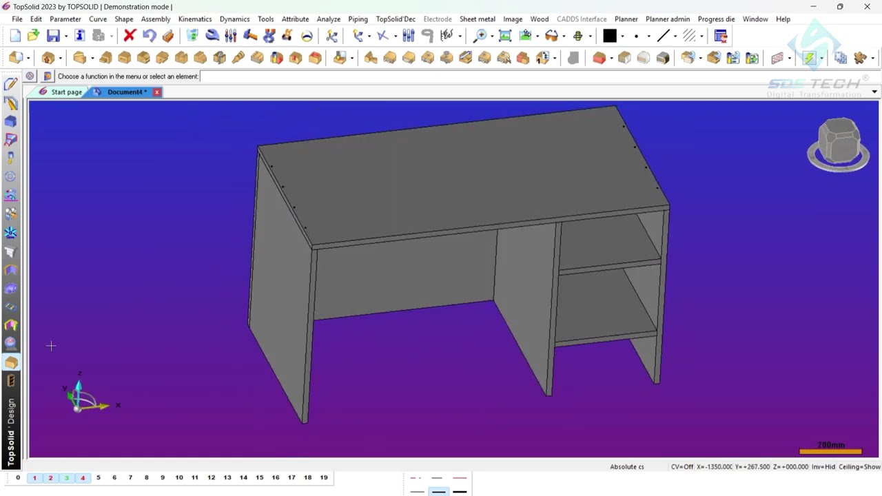 Topsolidwood #1: Design Desk 3D