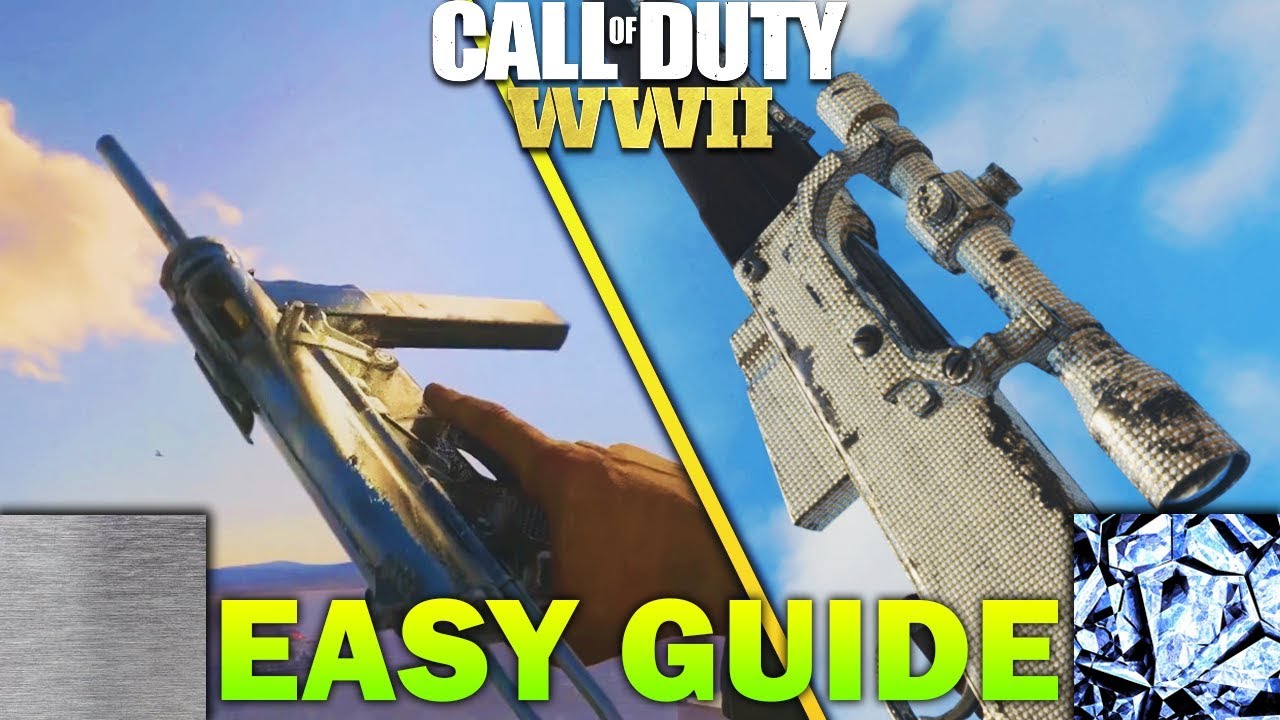 Chrome Camo - Fast Diamond Camo Guide For All Weapons (COD WW2 Easy Chrome Camo Tutorial)