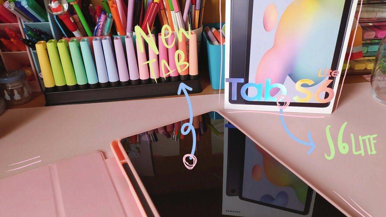 unboxing Samsung tab s6 lite 🖊