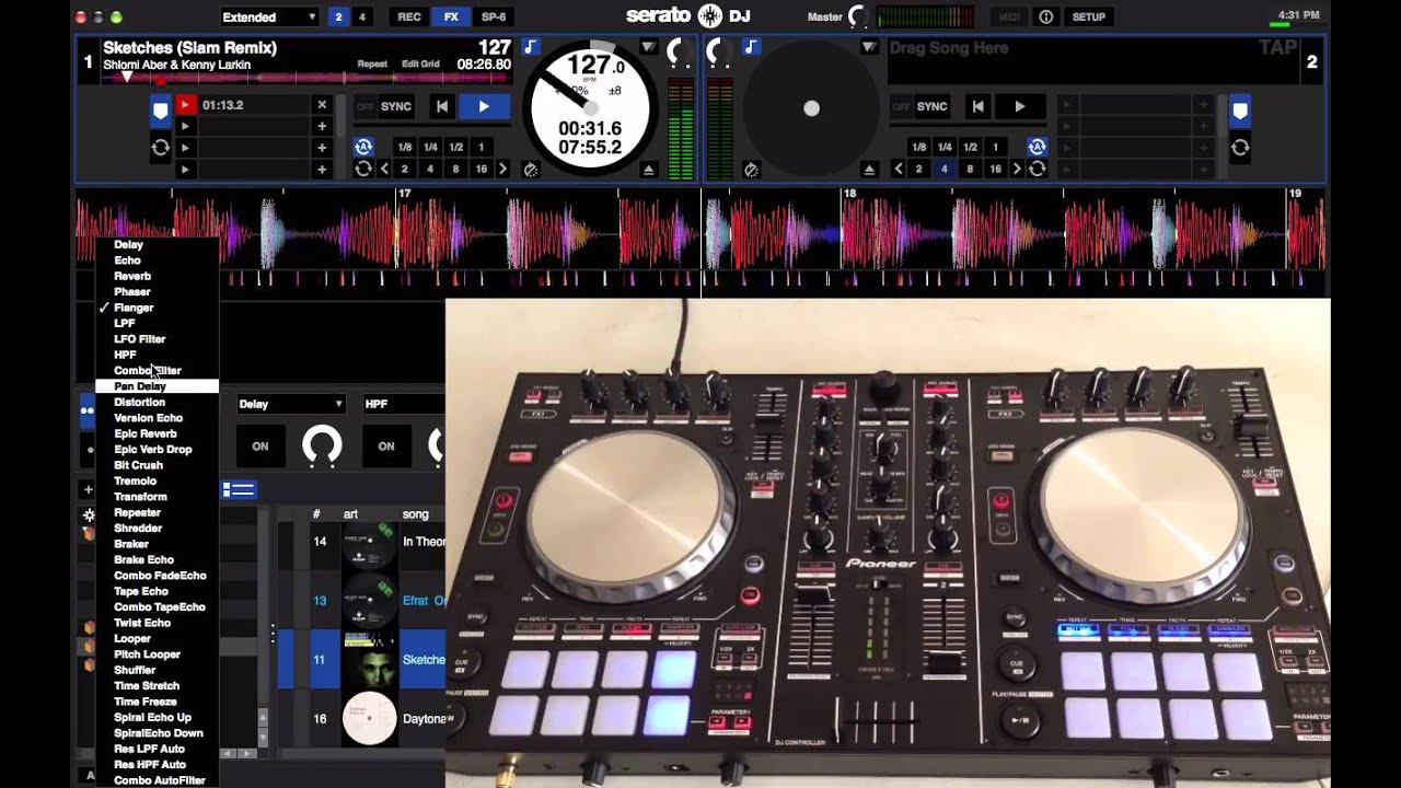 Pioneer DDJ-SR Serato DJ Controller Walkthrough Demo