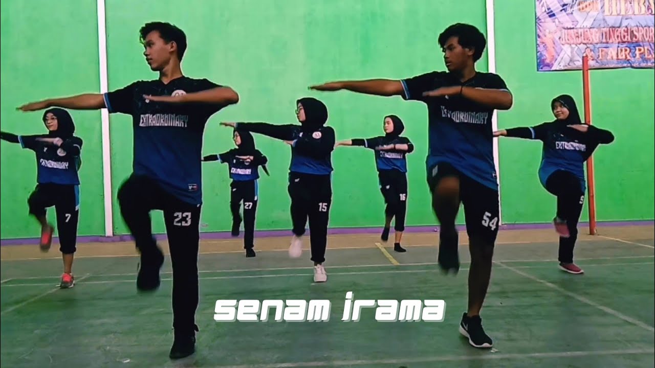 Senam Irama (Pemanasan, Gerakan Inti, Pendinginan)