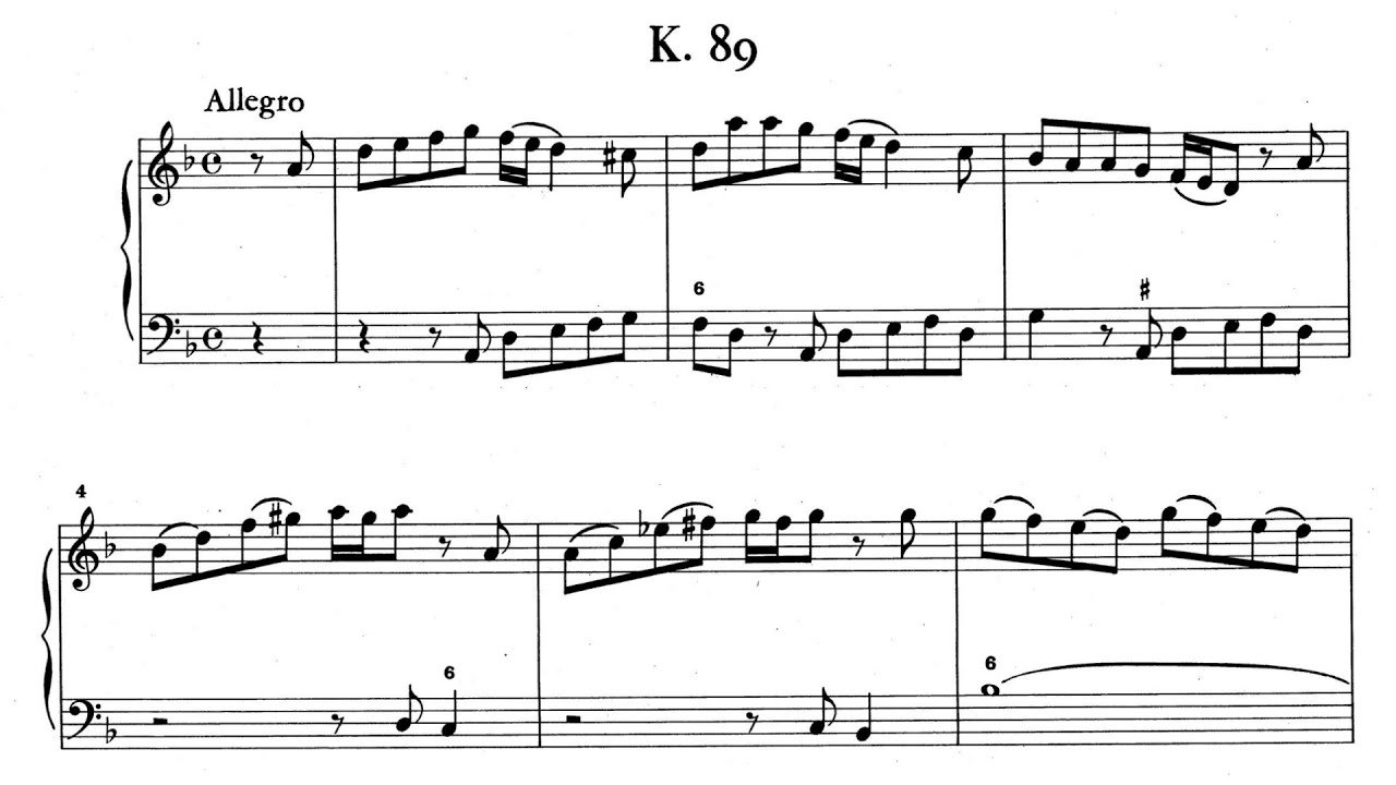 Scarlatti: Sonata for Solo Instrument and Continuo in D minor, K.89