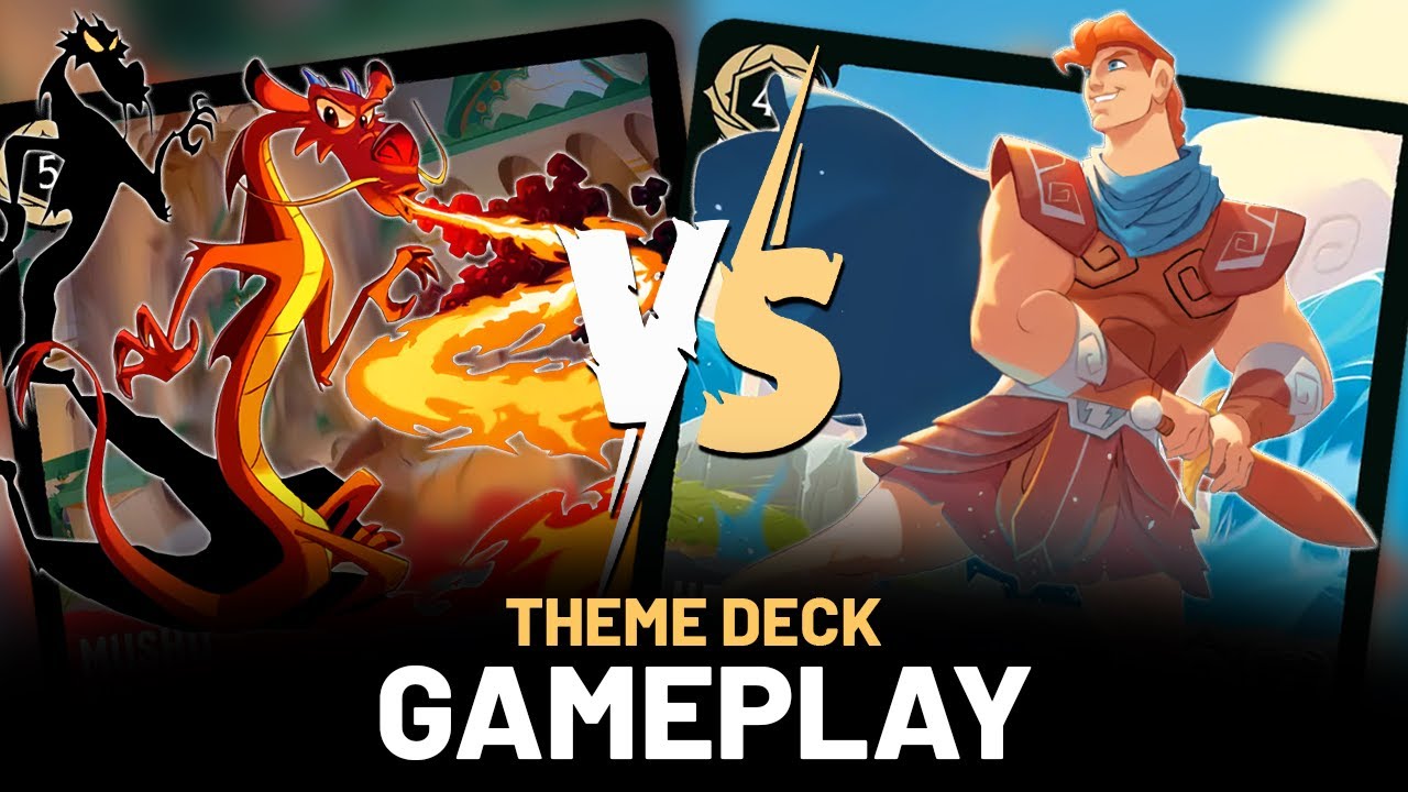 MULAN vs. HERCULES! Disney Lorcana CASUAL THEME DECK gameplay!