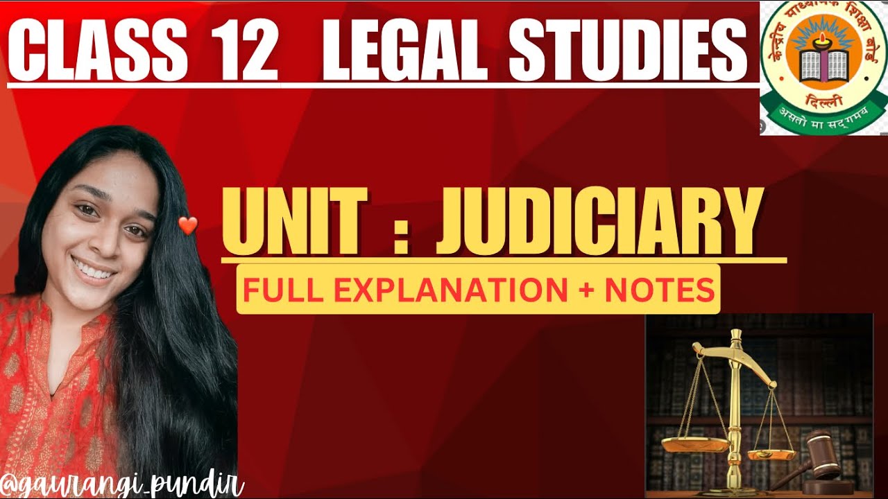 Class 12 Legal Studies Unit 1 | Judiciary | Hierarchy of Courts in India 