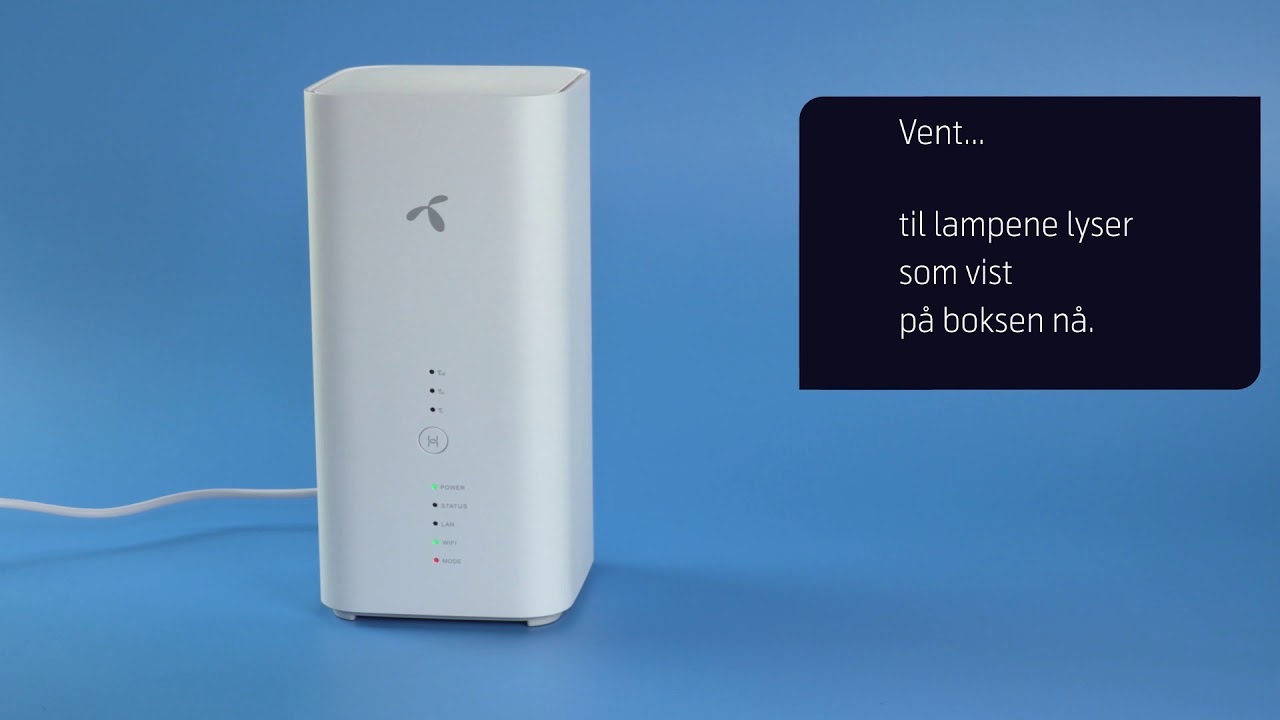 Installasjonsfilm for Hjemmebredbånd Mobil | Telenor Norge