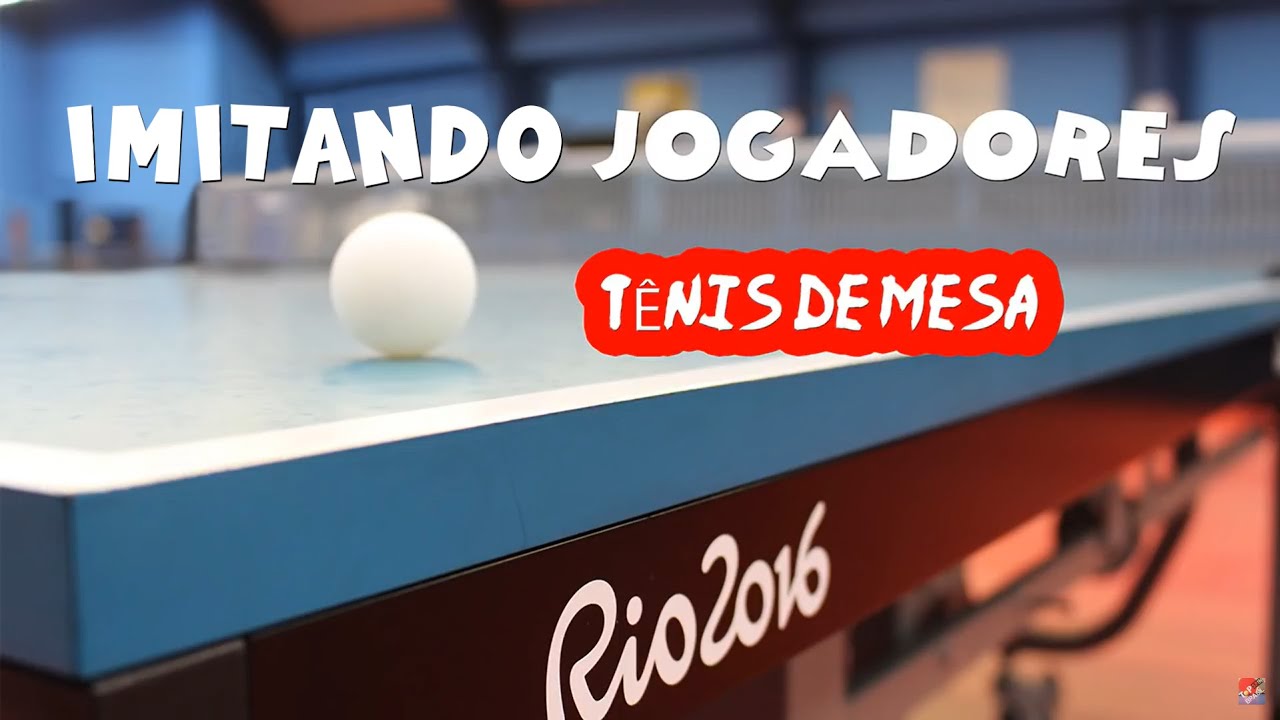 Imitando jogadores de TÊNIS DE MESA