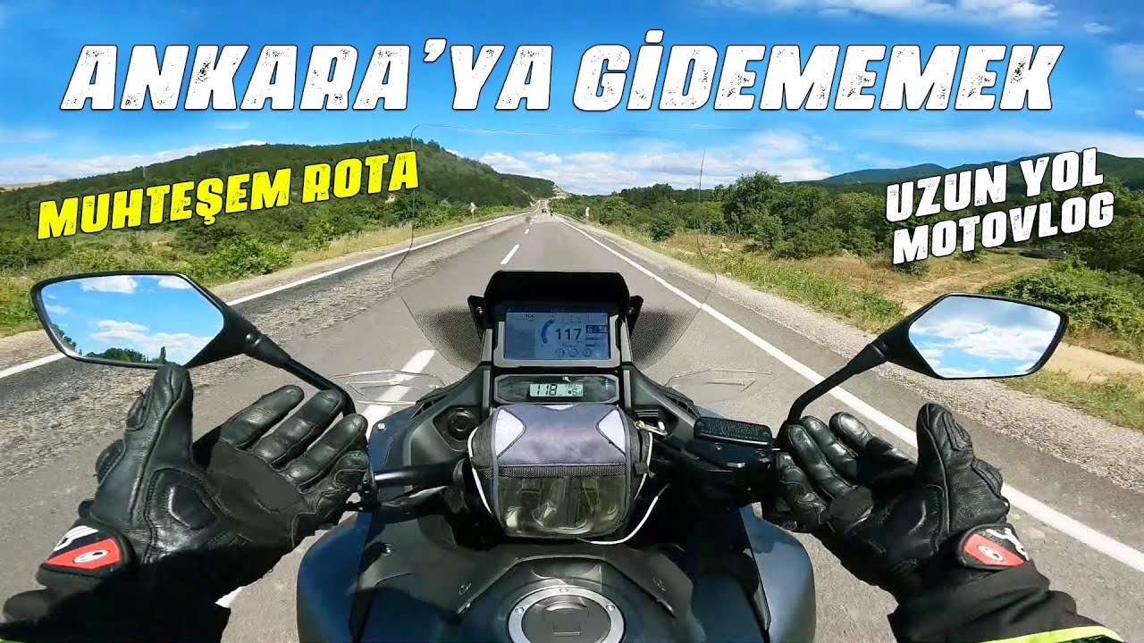 Manisa - Ankara muhteşem motosiklet Rotası | Uzun Yol Motovlog | Kolaçan