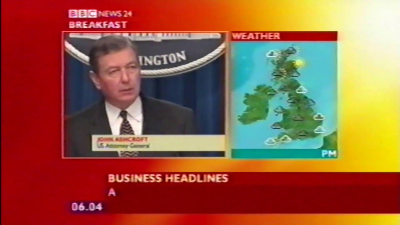 BBC News 24 - Breakfast 16th January 2002 - Archive VHS Recording