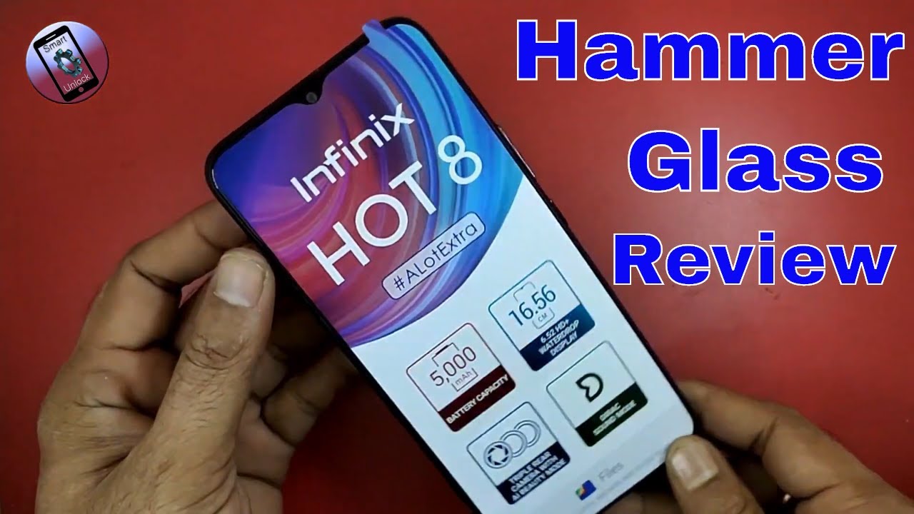 infinix hot 8 tempered glass screen protector review