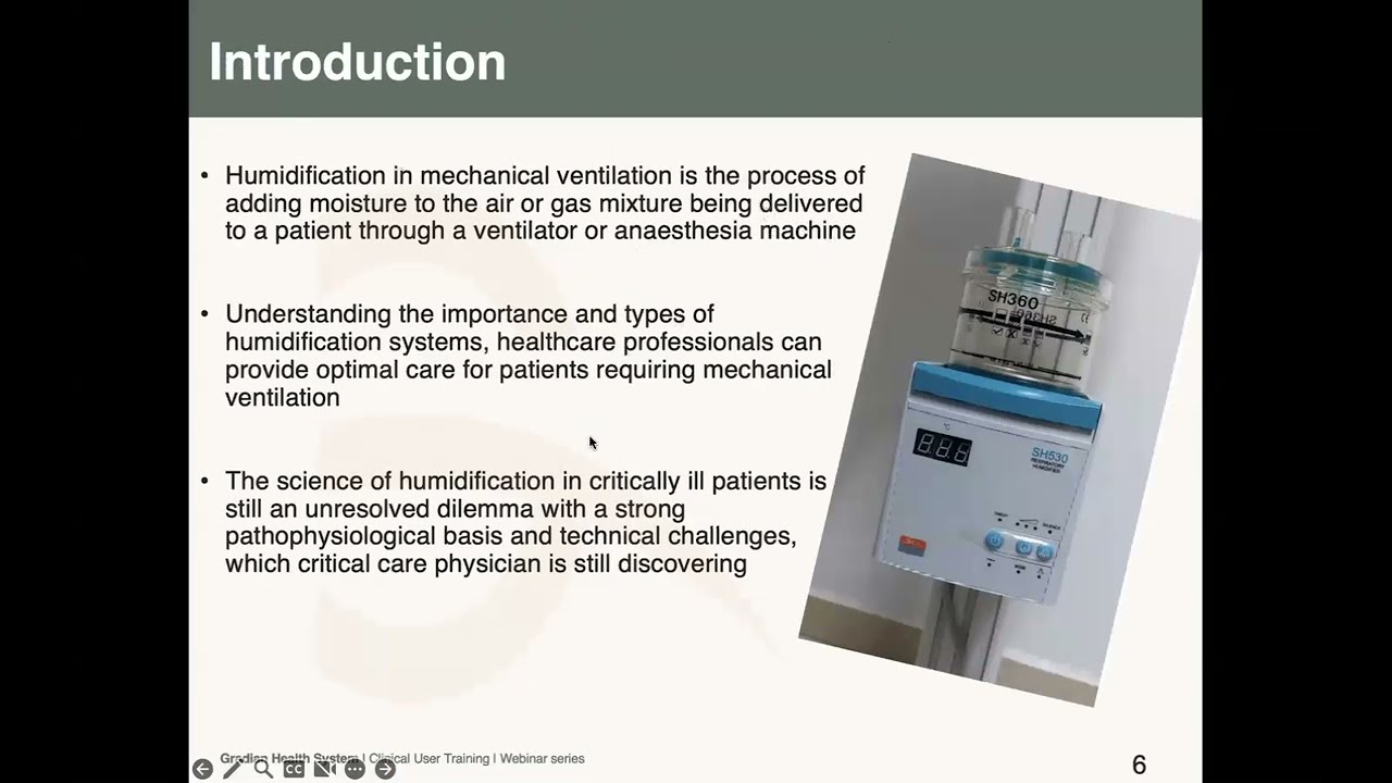 Humidification Systems – Role in Mechanical Ventilation