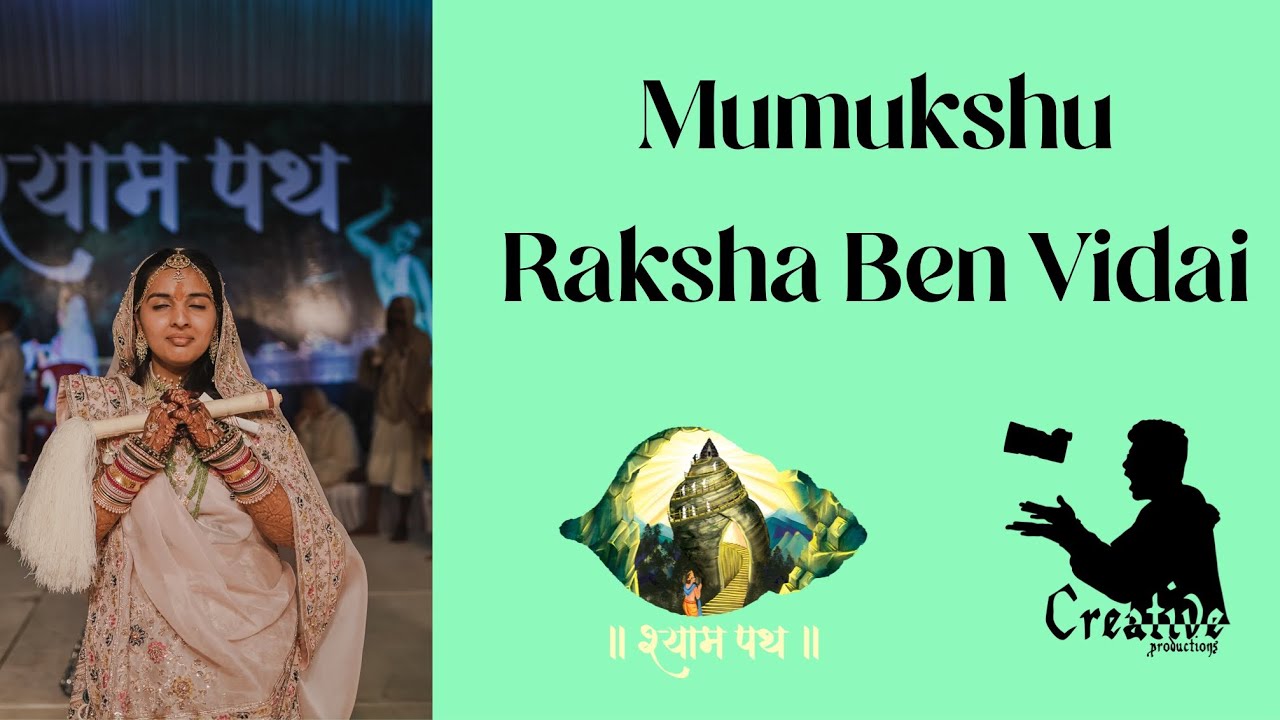 Mumukshu Raksha Ben Vidai Speech ! Creativeproductions by Ayushjain Diksha 12/3/23 !