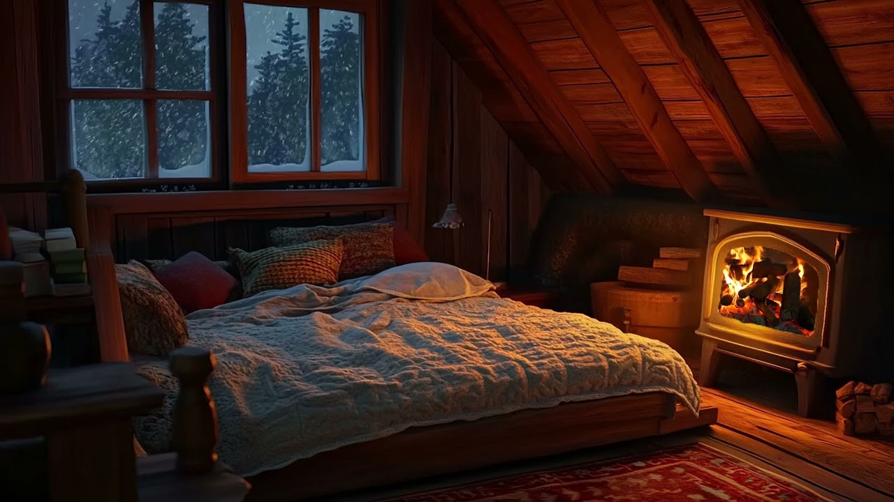 Sleep in a cozy winter hut – the sounds of crashing and storming will quickly lull you to sleep