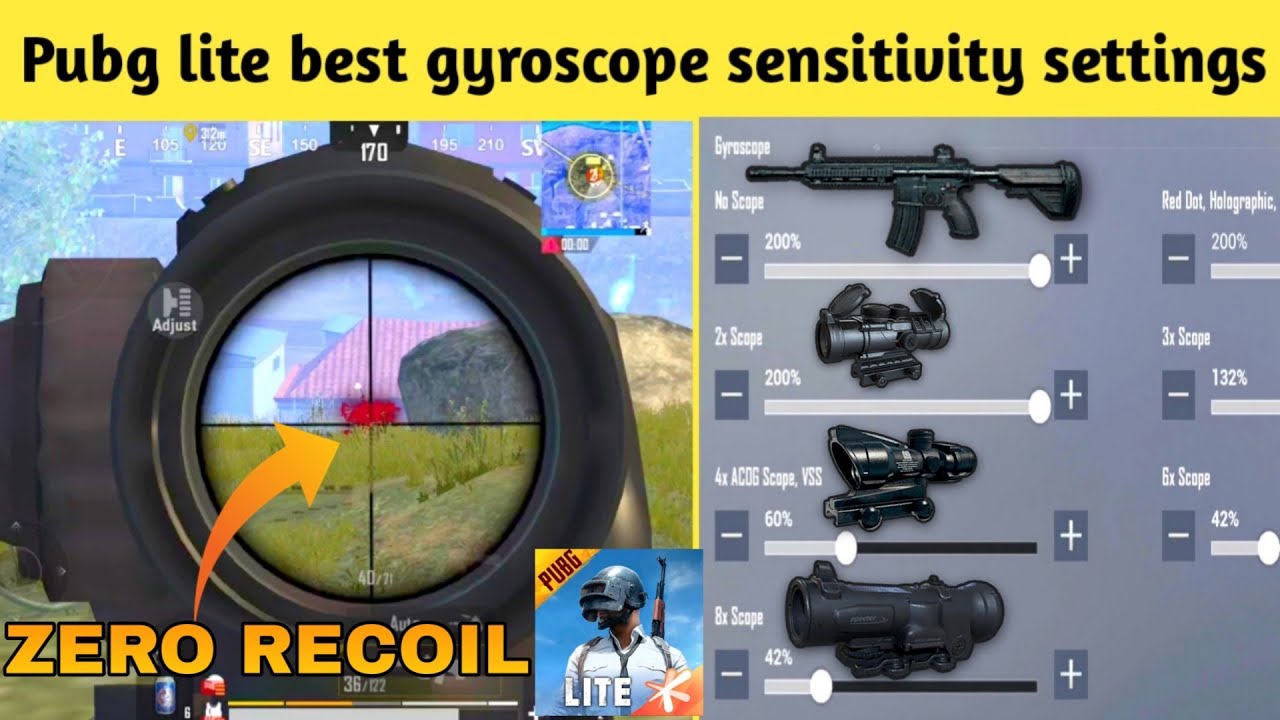 Best Gyroscope Sensitivity Setting | HOW TO SET PERFECT GYRO SENSITIVITY SETTING IN PUBG MOBILE LITE