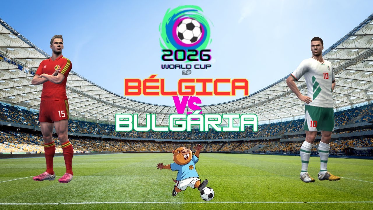 Bélgica x Bulgária - Eliminatórias Copa 2026 - PES 2013 PC