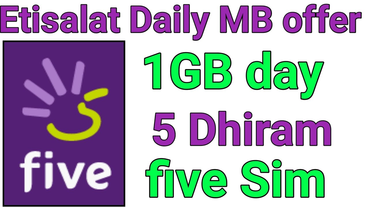 Five Sim 1gb Day internet Plan | five Sim one Day internet Package