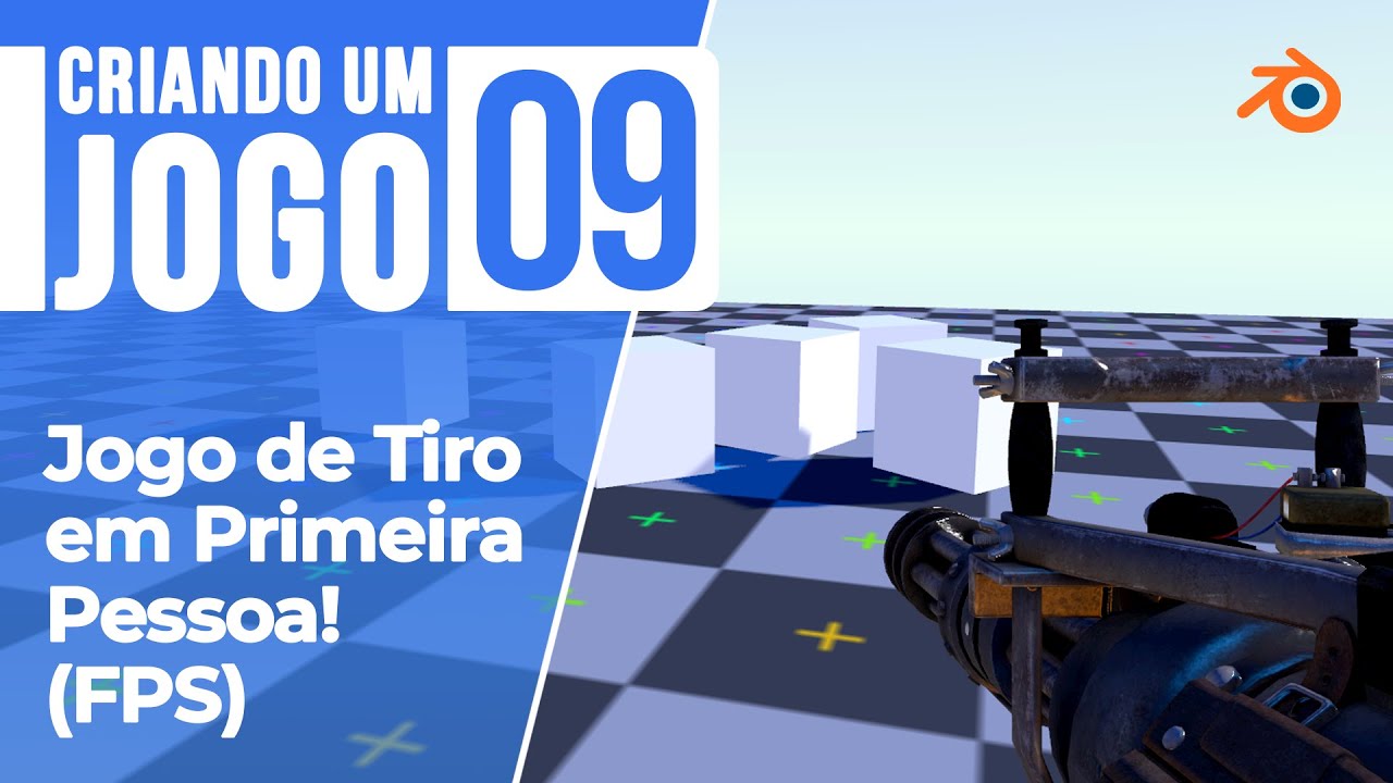 Criando um JOGO DE TIRO em PRIMEIRA PESSOA | Criando um Jogo no Blender [EP09]