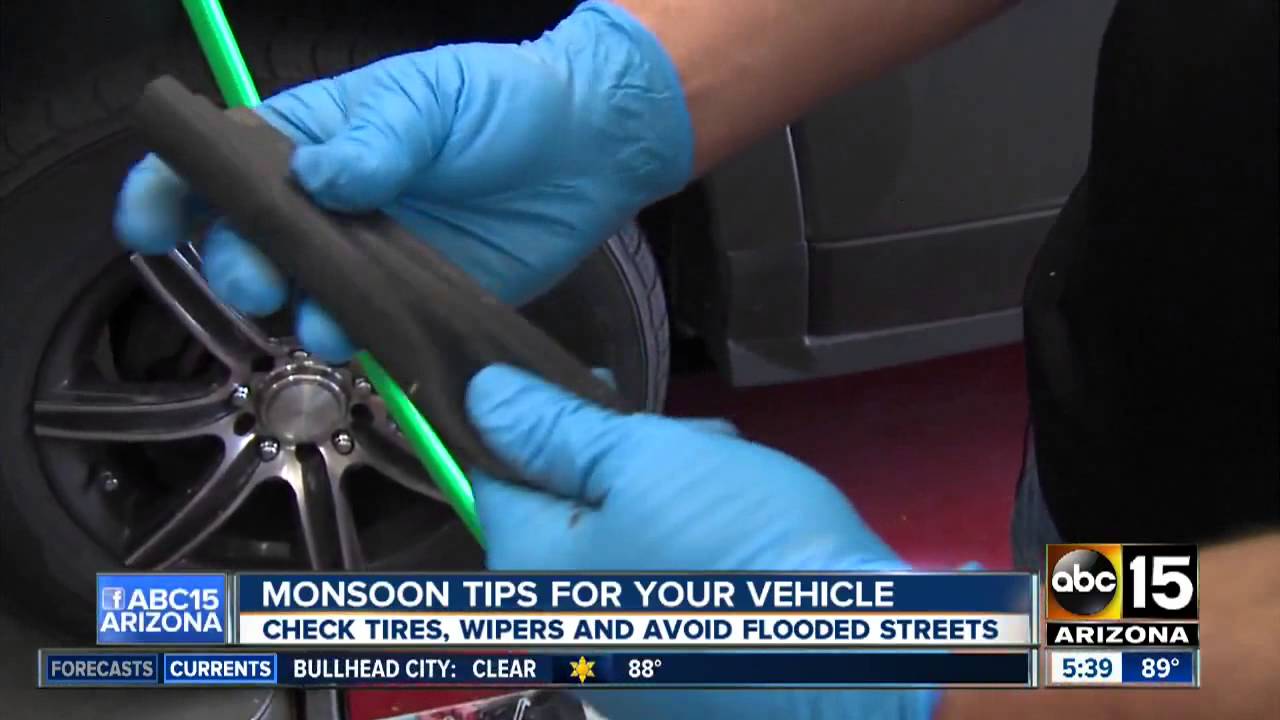 How to prepare for Monsoon Season.  Tips for Your Vehicle