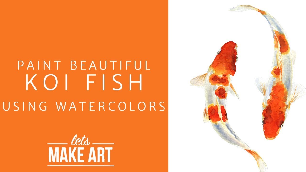 Learn to Paint Koi Fish - Easy Watercolor Tutorial