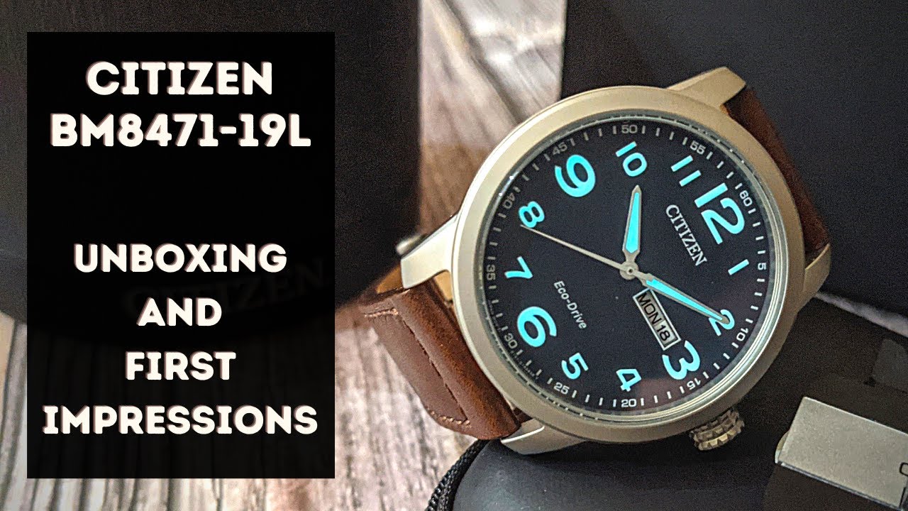 Citizen Eco Drive BM8471-19L ***Unboxing and first impressions***