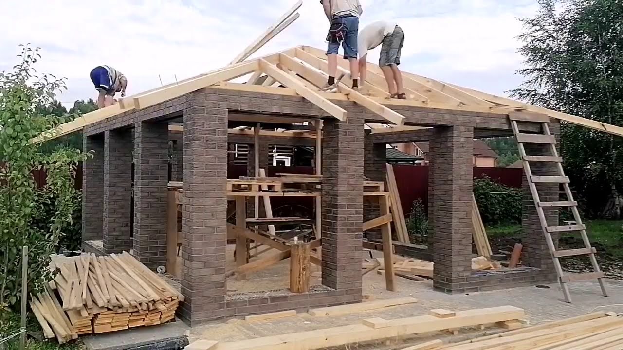 БЕСЕДКА на столбах