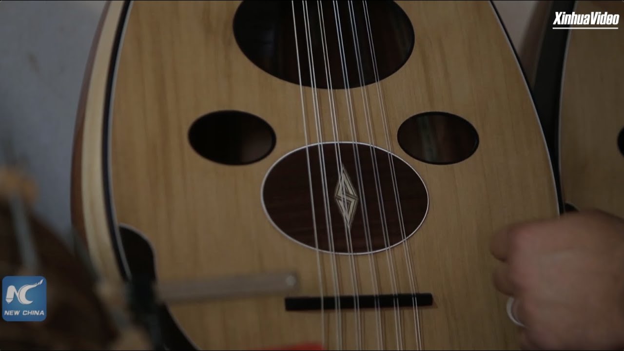 Lebanese young man dedicated to making oud by hand
