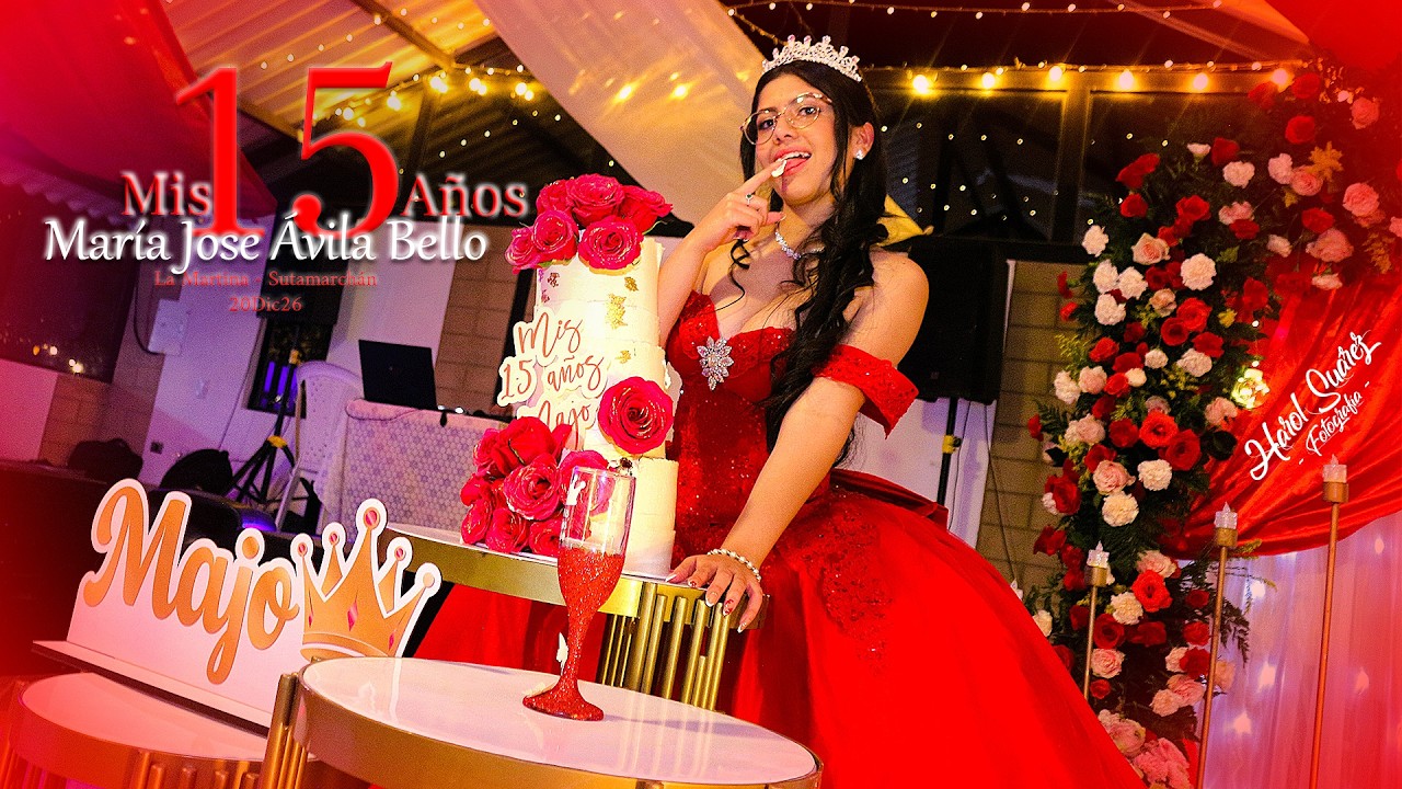 María José Ávila🌹Mis 15 Años 👸🏼 Harol Suárez Fotografía ❌ La Martina Campestre #sutamarchán #XV