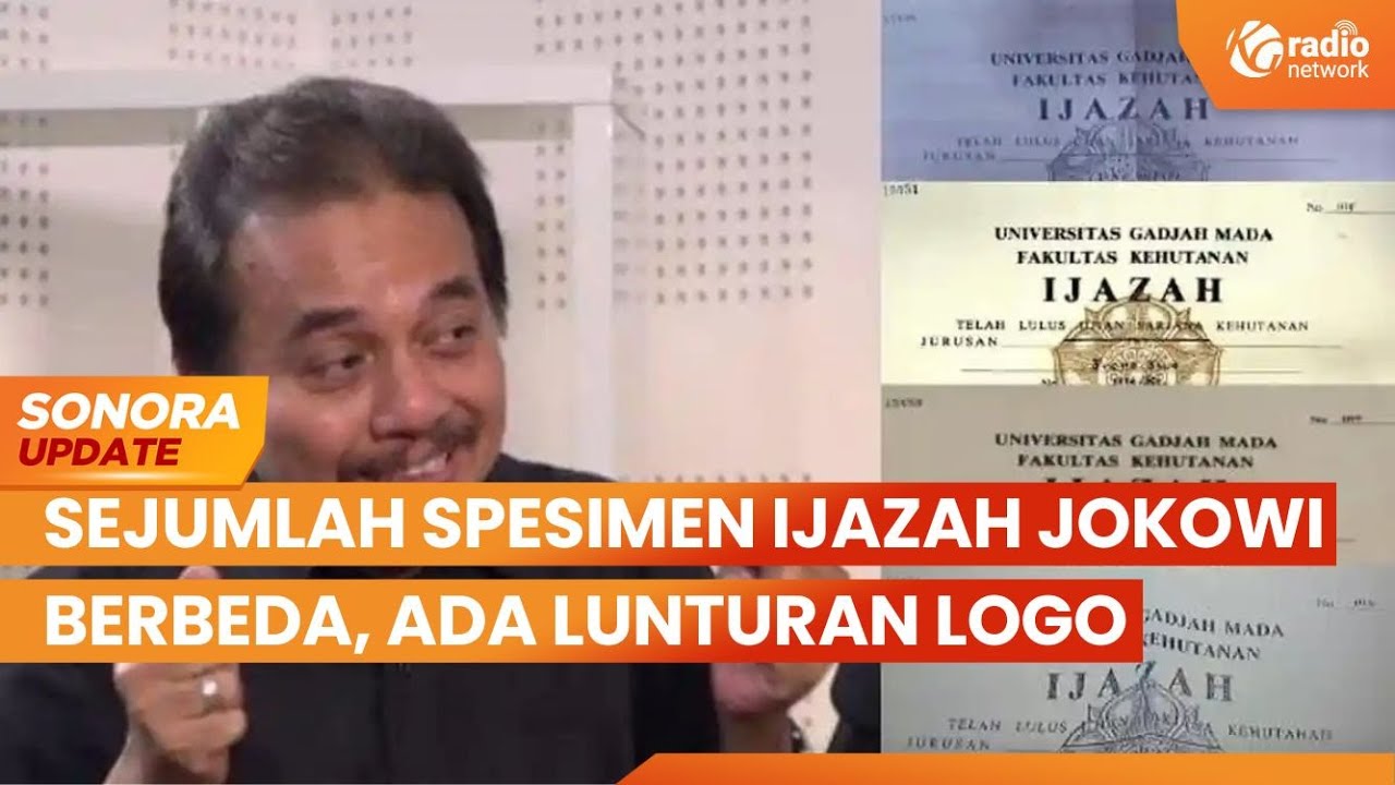 Sejumlah Spesimen Ijazah Jokowi Berbeda, Dokter Tifa: Ada Perbedaan Lunturan Logo | SONORA UPDATE