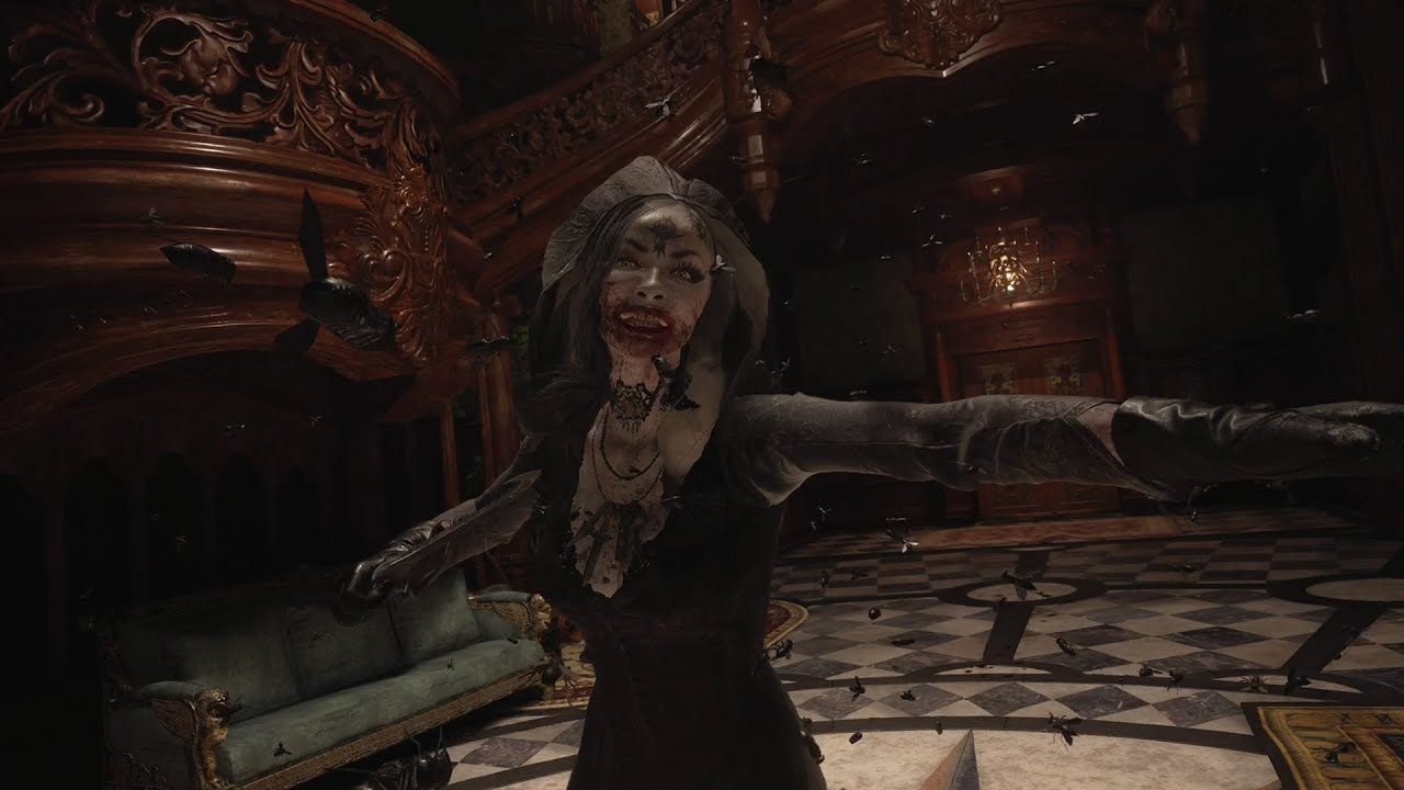 Resident Evil 8 Village PS5 - Female Vampire Encounter & Game Over 'Maiden Demo'