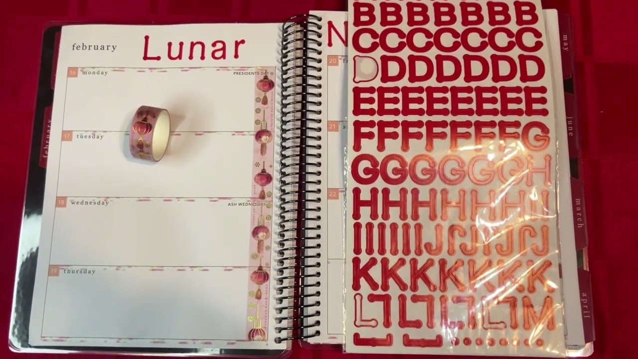 Chinese New Year! Planner pages for this week in February